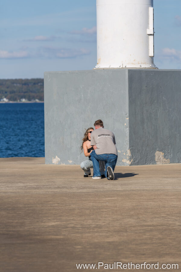 Petoskey Northern Michigan Surprise Engagement Photography