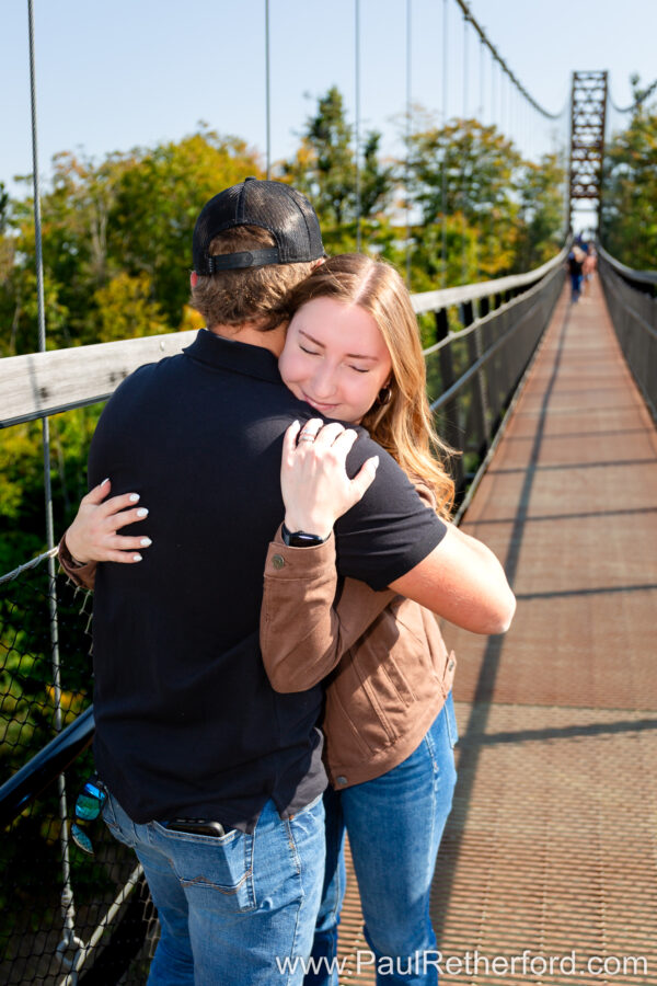 Engagement Photography Boyne Mountain Resort Skybridge