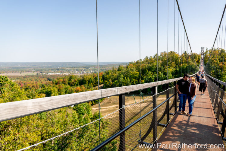 Engagement Photography Boyne Mountain Resort Skybridge
