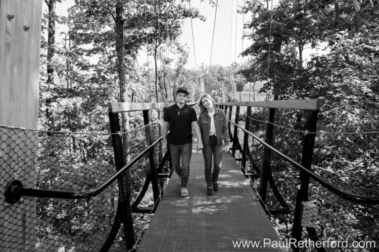 Engagement Photography Boyne Mountain Resort Skybridge