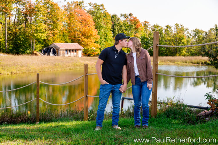 Engagement Photography Boyne Mountain Resort Skybridge