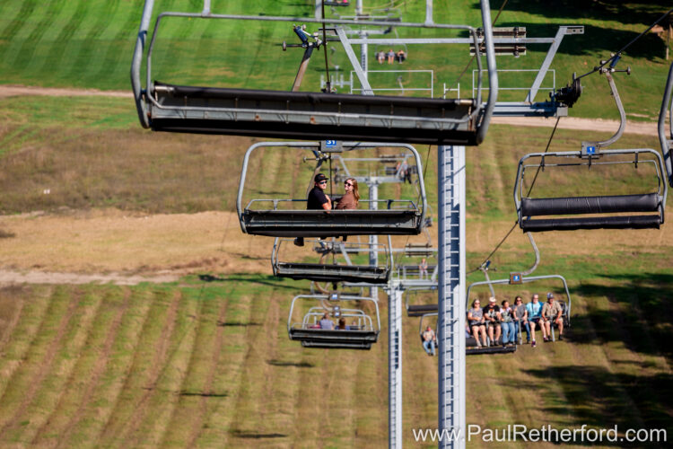 Engagement Photography Boyne Mountain Resort Skybridge