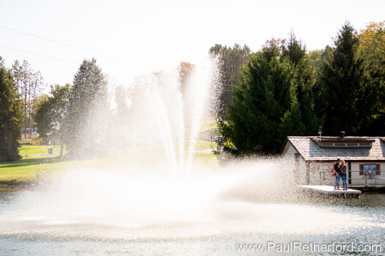 Engagement Photography Boyne Mountain Resort Skybridge