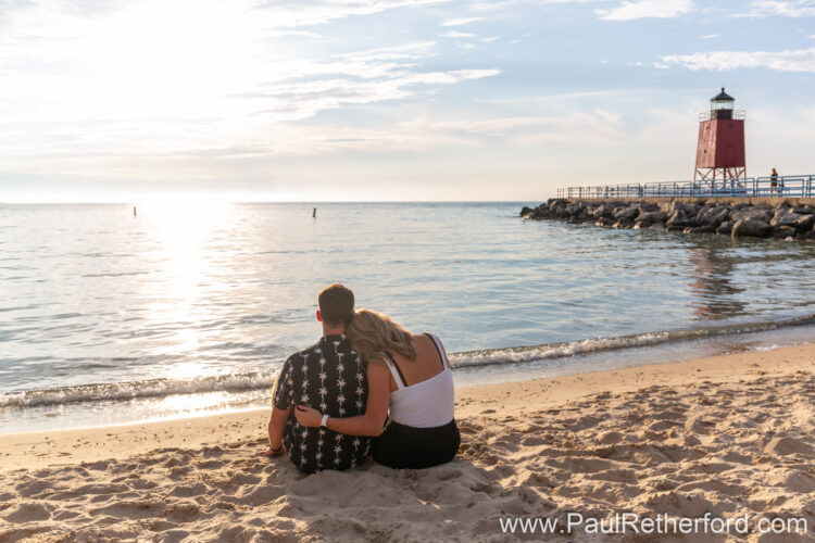 Charlevoix Northern Michigan Engagement Photography