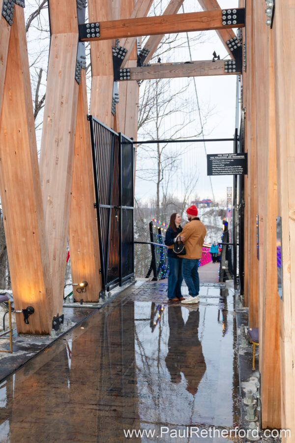 Boyne Mountain Resort Skybridge Engagement Photography