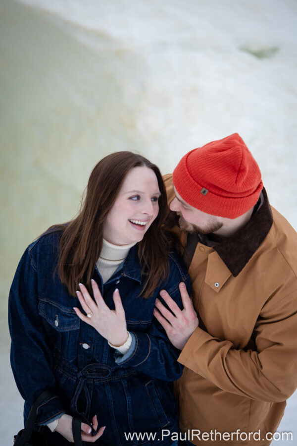 Boyne Mountain Resort Skybridge Engagement Photography