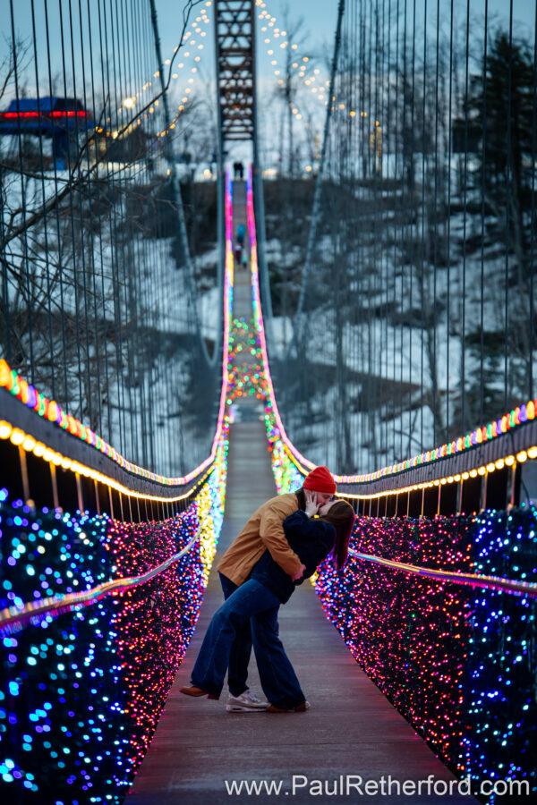 Boyne Mountain Resort Skybridge Engagement Photography
