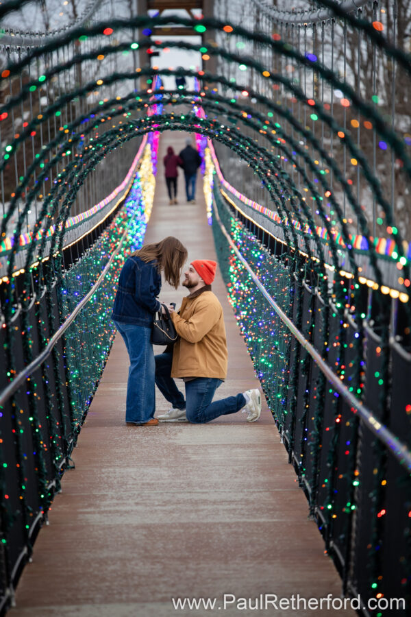 Boyne Mountain Resort Skybridge Engagement Photography