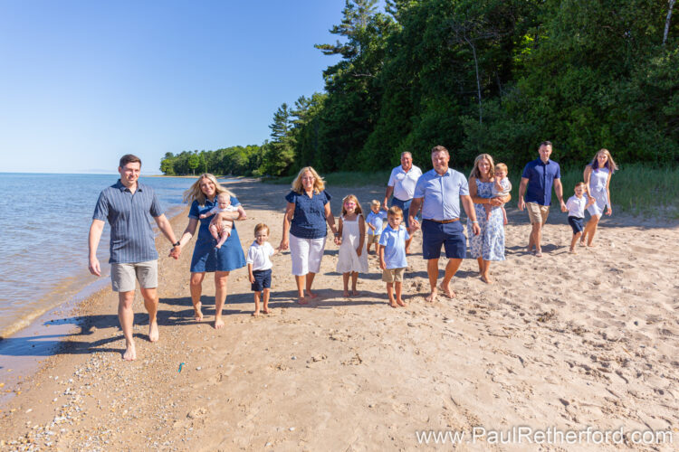 northern michigan family lake michigan shoreline photography