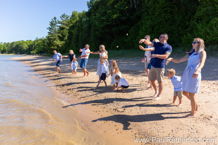 northern michigan family lake michigan shoreline photography