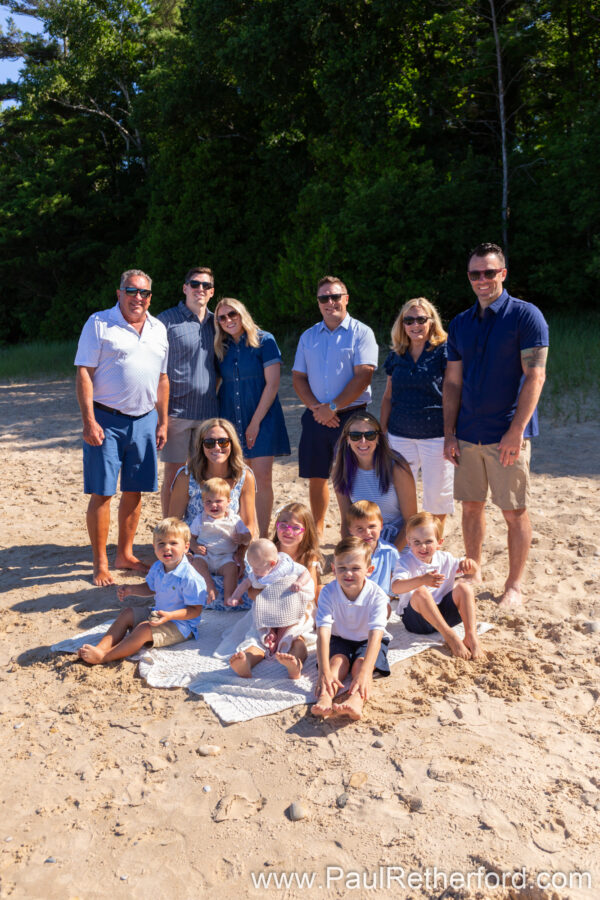 northern michigan family lake michigan shoreline photography