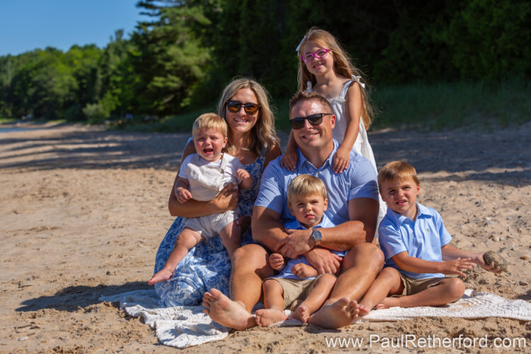 northern michigan family lake michigan shoreline photography